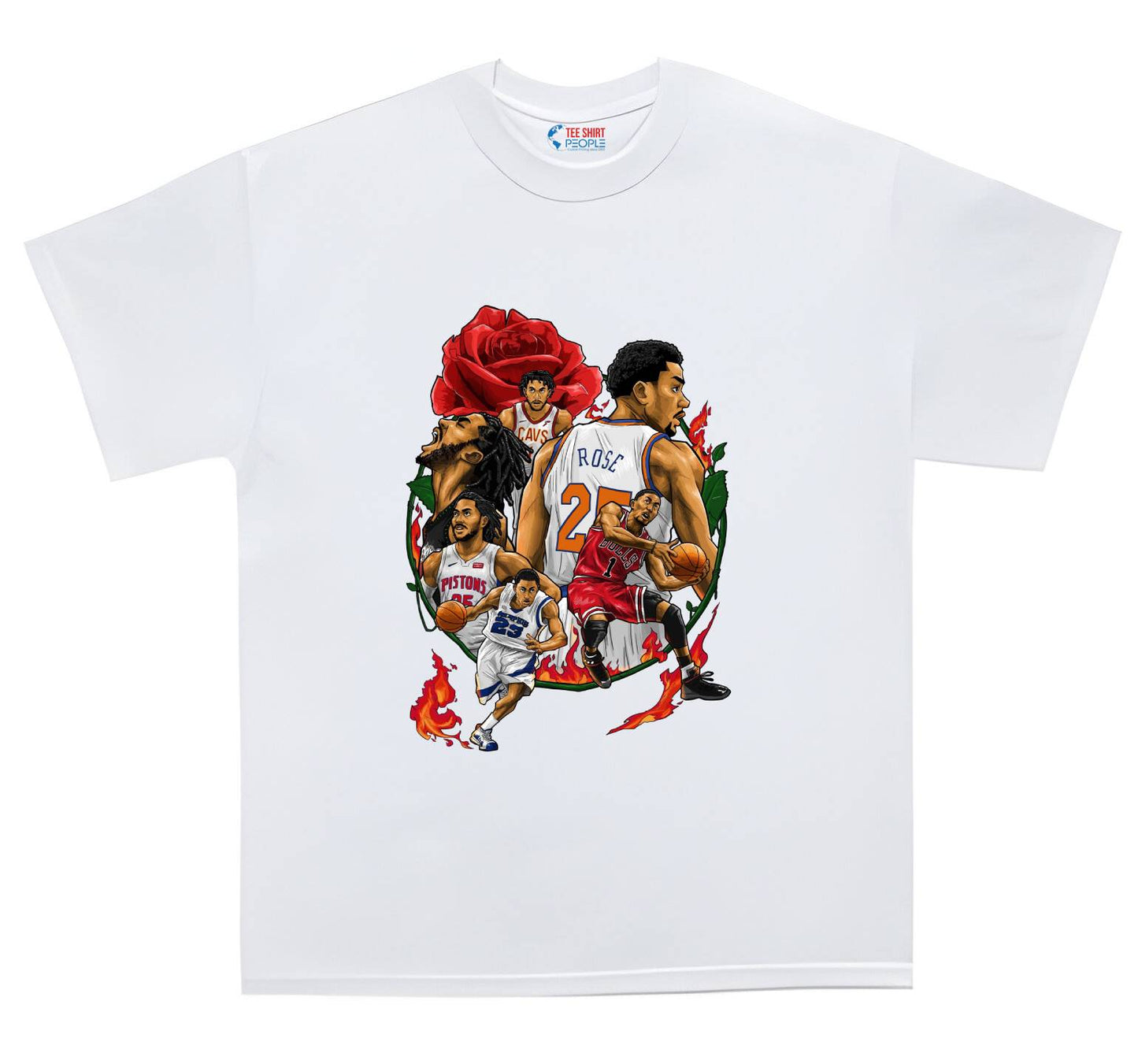 D ROSE GRAPHIC T-SHIRT